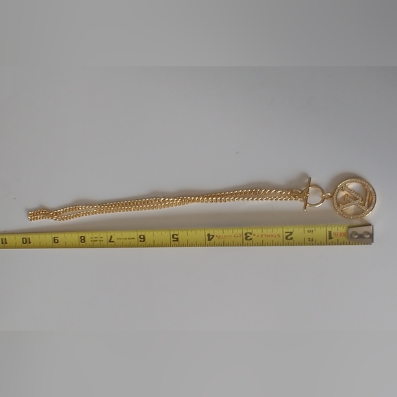 Louis Vuitton Gold and Crystal Pendant Necklace - Picture 9 of 12